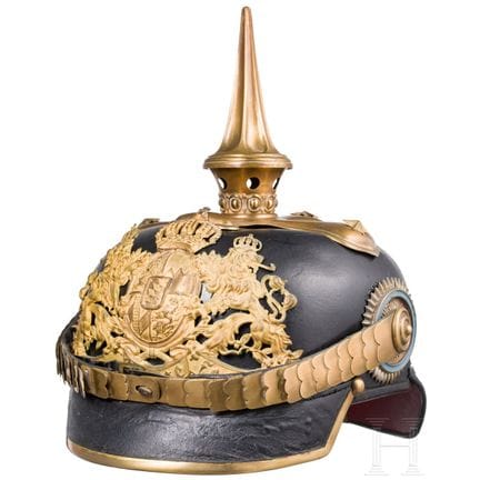Elmetto M 1886 per ufficiali di fanteria  
Calotta