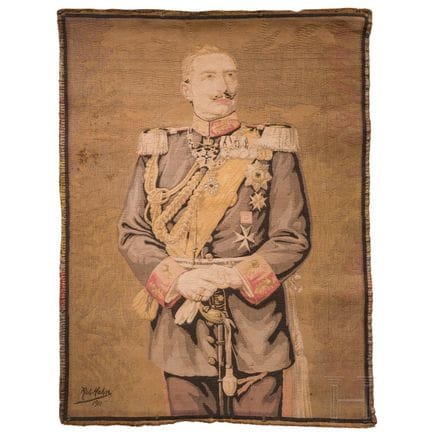 El emperador Guillermo II: un tapiz retratista bas