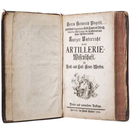 Heinrich Vogels, "Kurzer Unterricht in der Artille