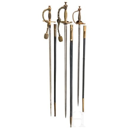 Two old-style small-sword for infantry officers an