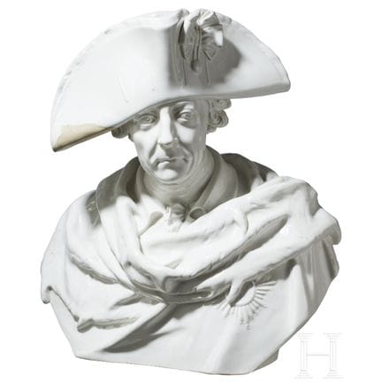 Busto de cerámica a tamaño real del rey Federico I