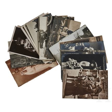 Conjunto de postales de la caballería prusiana n.º