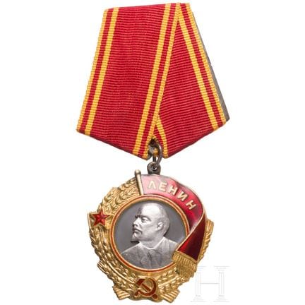 Ordre de Lénine, Union soviétique, vers 1950  
Or,