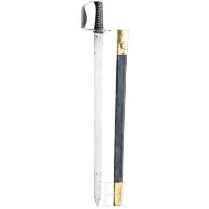 A Swedish cutlass M 1849  
Kräftige Keilklinge (te