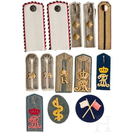 一小批军官/士官肩章  
适用于军人或公务员，可搭配彩色或野灰色军装，部分带有代号。包括三对肩章/肩