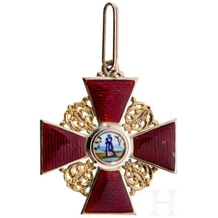 Ordre de Sainte-Anne – Croix de 2e classe, Russie,