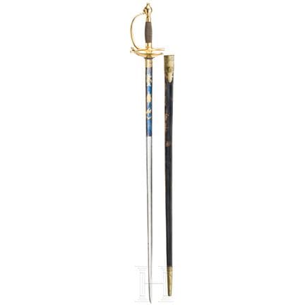 A sword similar to model 1818 for officers in the 