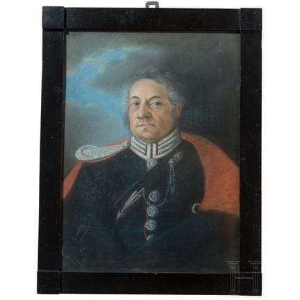 A German officer's portrait, 1st half of the 19th 