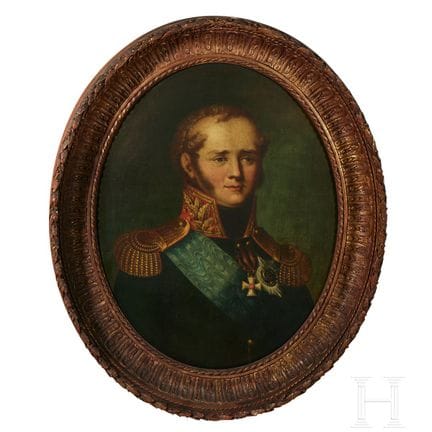 El zar Alejandro I de Rusia: un retrato al óleo de