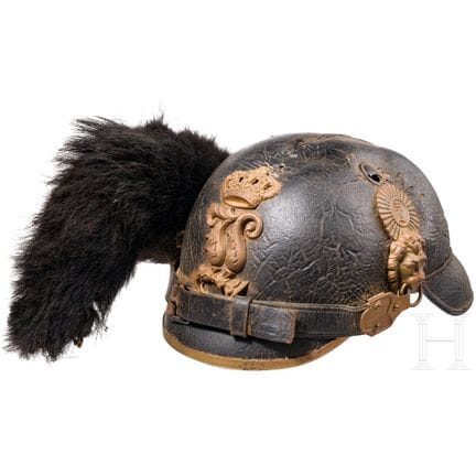 Un elmetto M 1868 per ufficiali di fanteria  
Corp