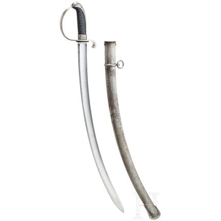 A hussar sabre M 1813, wartime production, dated 1