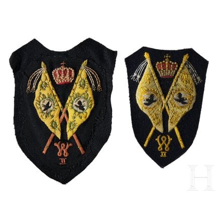 Prussian Death's Head Hussar Fahnenträger Patches 