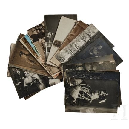 Conjunto de postales de la caballería prusiana, vo