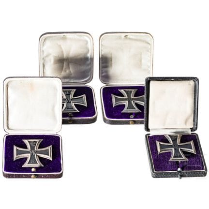 Quatre Croix de fer de 1re classe de 1914, chacune