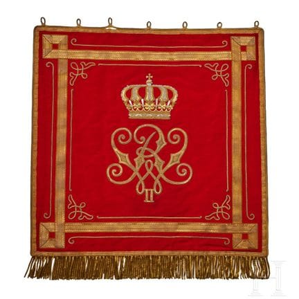 A Prussian Leib Guard Hussar Fanfare Trumpet Banne