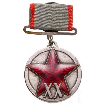 Médaille « XX ans de l'Armée rouge des ouvriers et