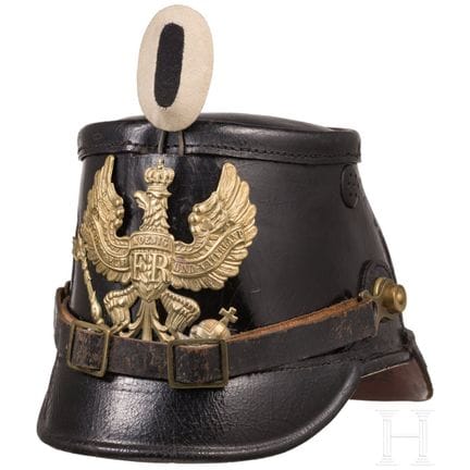 Uno shako M 1895/97 per i soldati semplici del 9° 