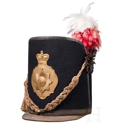 Un shako para los miembros de la Guardia Coldstrea
