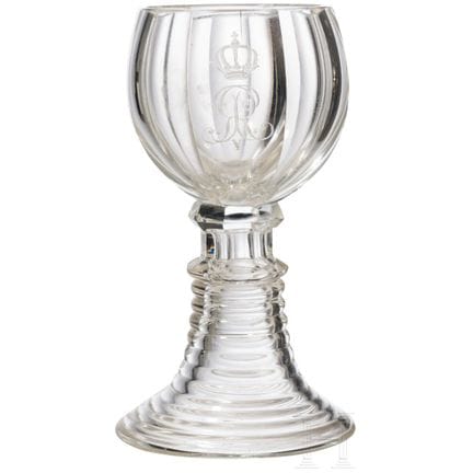 King George V of Hanover (1819–1878) – a glass gob