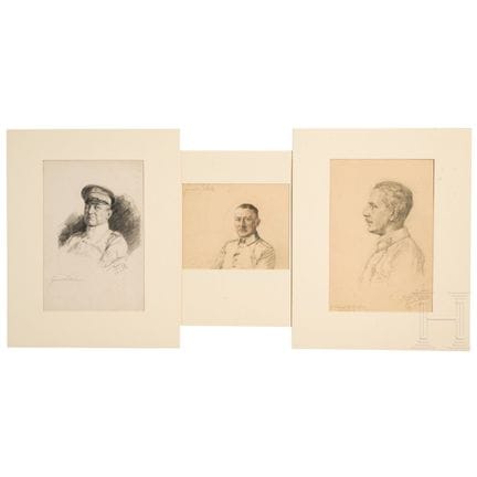 Richard Benno Adam (1873 - 1937), tres retratos mi