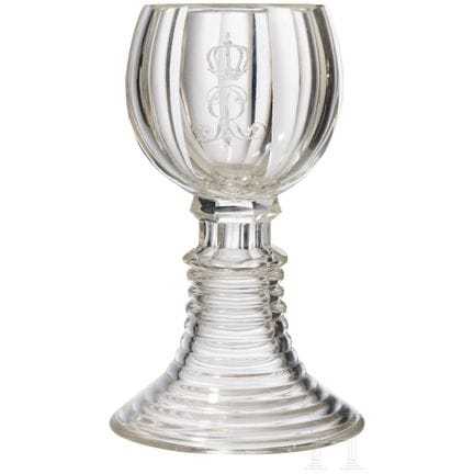 King George V of Hanover (1819–1878) – a glass gob