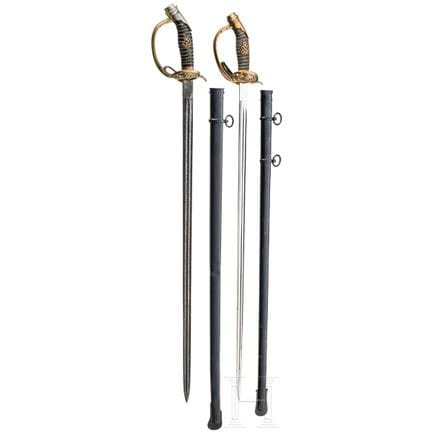 Two small-swords M 1889 for officers of the infant