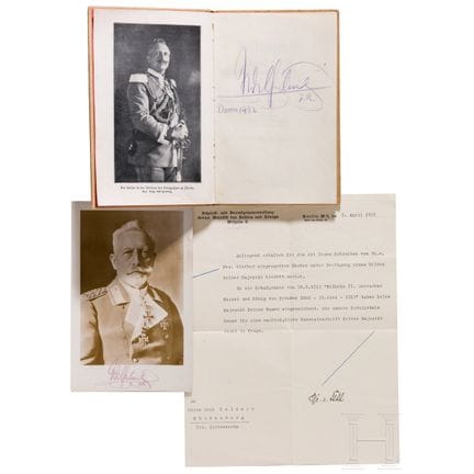 El emperador Guillermo II: libro autografiado, fot