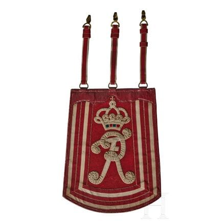 Una sabretache da cerimonia di un sottufficiale de