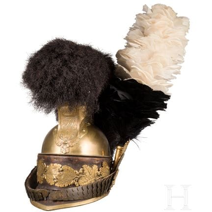 A crest helmet M 1810 for officers of the Royal Sa