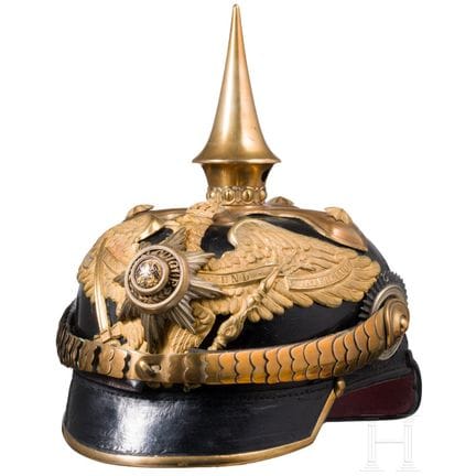 A helmet for officers in the 1st Guards Dragoon Re