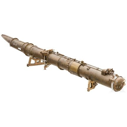 Tubo lanciasiluri di una torpediniera, 1910 circa 