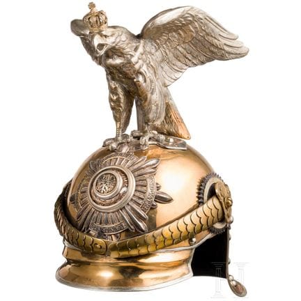 A parade helmet for officers of the Garde du Corps
