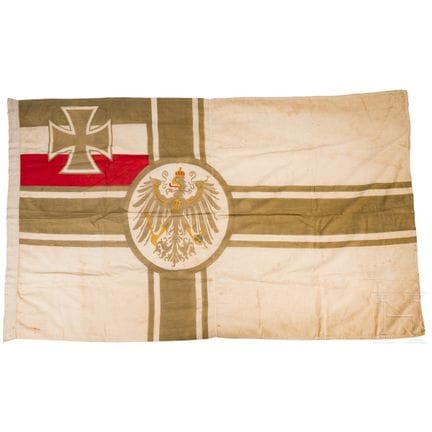 Una bandiera di guerra imperiale  
Lino stampato a