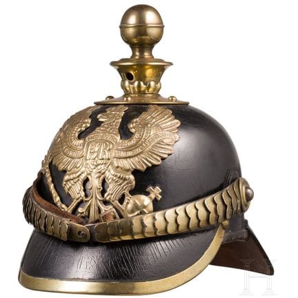 Casco M 1871 para soldados de artillería de campañ