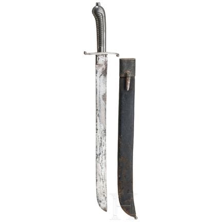 A fascine knife M 1827  
Nummerngleich. Kräftige K
