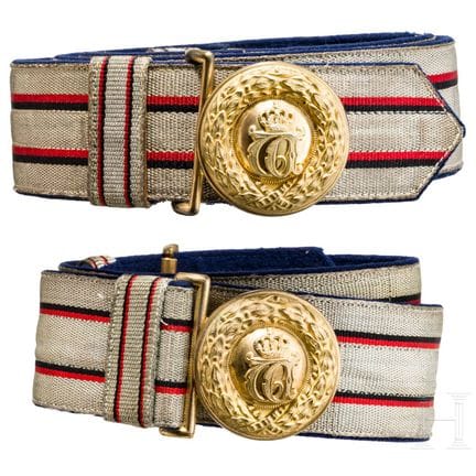 Two Württemberg field caps for officers, circa 190