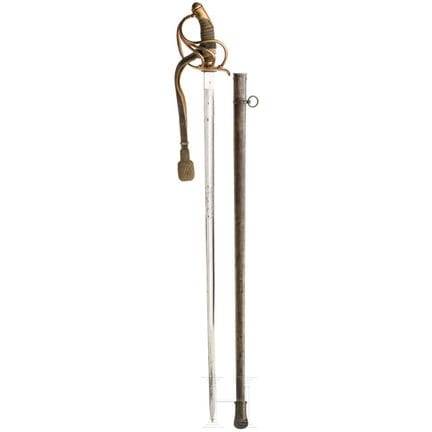 Espada de coracero M 54 para oficiales, hacia 1900