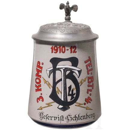 Tazza da riservista del “Telegraphen-Bataillon n. 