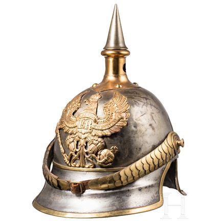 A helmet M 1867 for line cuirassiers  
Stahlglocke