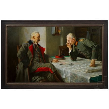 Dipinto "Paul von Hindenburg ed Erich Ludendorff a