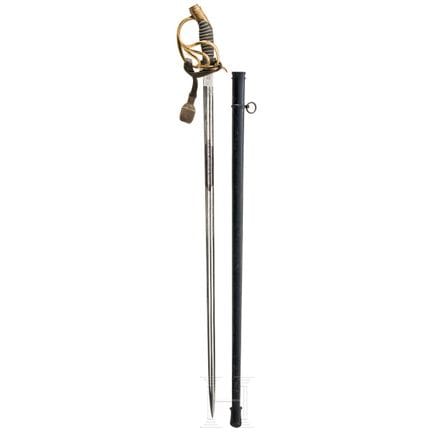 Una espada de coracero M 54 para oficiales del Reg