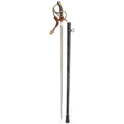 Una espada de coracero M 54 para oficiales del Reg