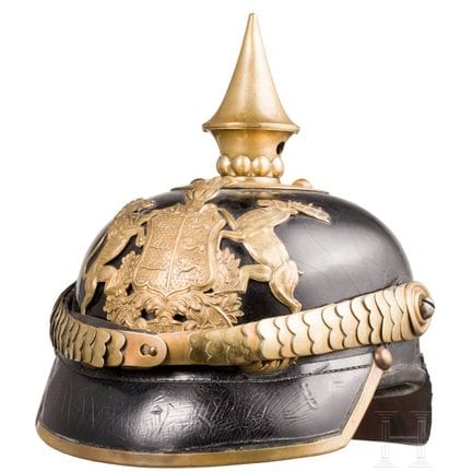 A helmet for enlisted men of mounted troops, circa