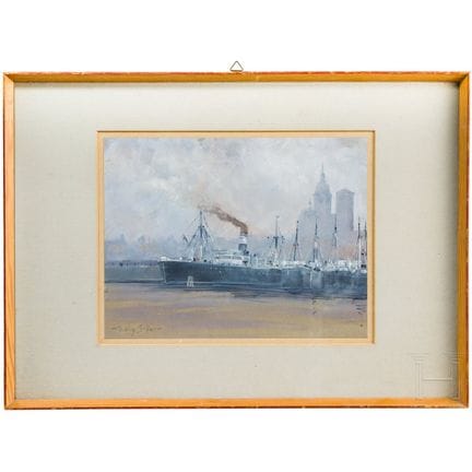 Willy Stöwer (1864–1931) – un guazzo raffigurante 