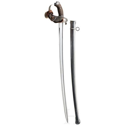 A M 1892 sabre for cavalry troopers  
Kräftige, le