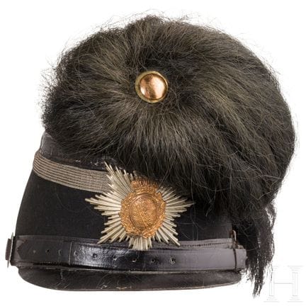 A shako M 1867 for NCO´s of the Royal Saxon Jaeger