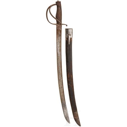 A sabre for infantry men, circa 1810  
Leicht gekr