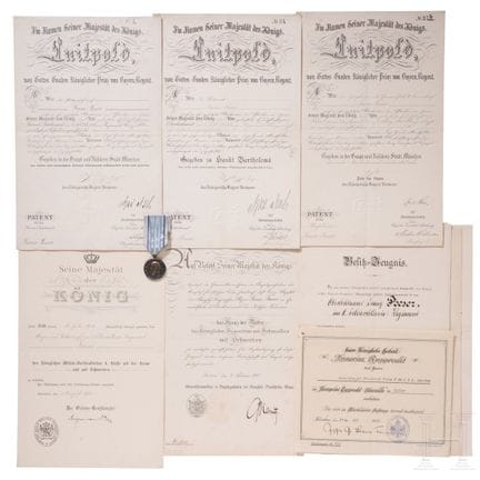 Documenti provenienti dal lascito del generale di 