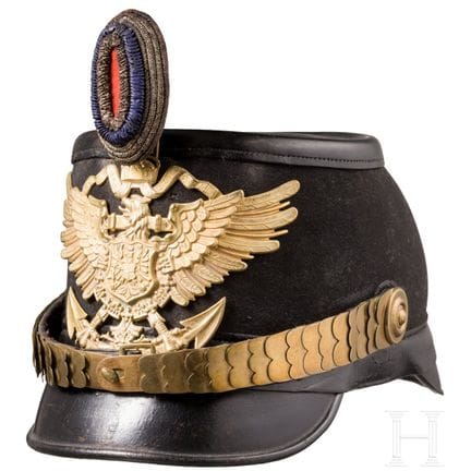 A shako for officers of the Imperial "Seebataillon