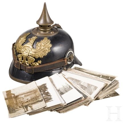 A helmet M 1895 for enlisted men of the Line Infan